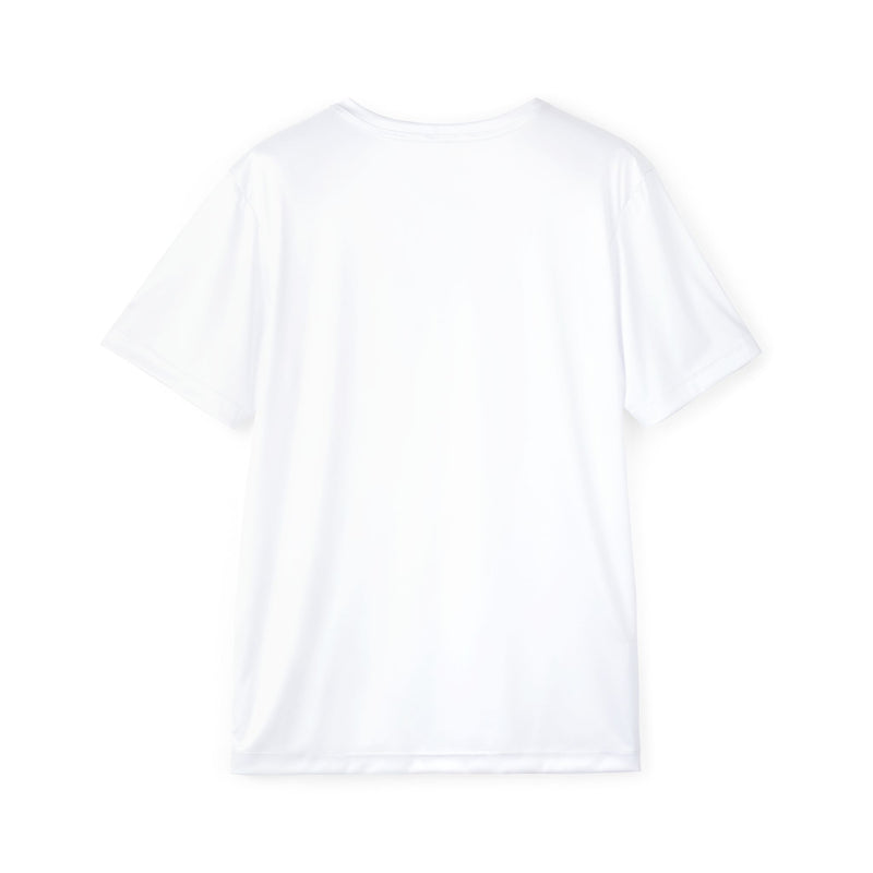 sports jersey shown flat, back view