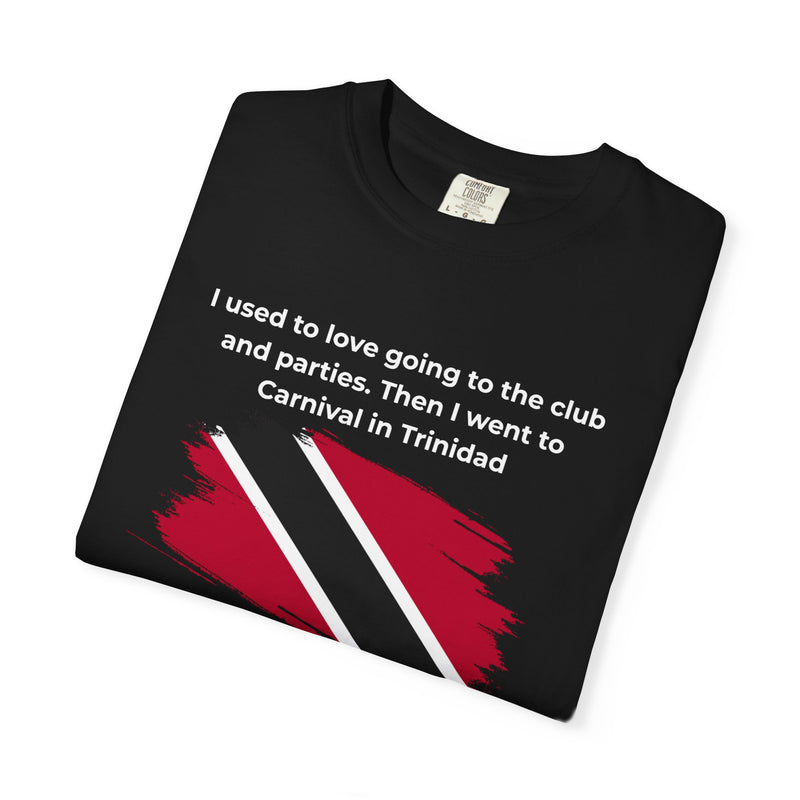 Size chart for the black t-shirt