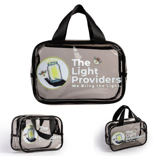 Clear Utility Travel Bag - The Light Providers - multiple views