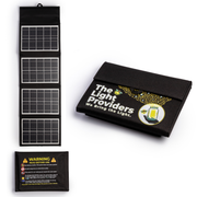 Dual Solar Panel multiple angles on white background