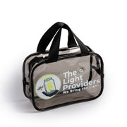 Clear Utility Travel Bag - empty side view