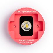 Pink flower wall mount back view