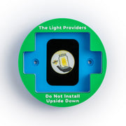 Green, White & Blue Pattern wall mount back view