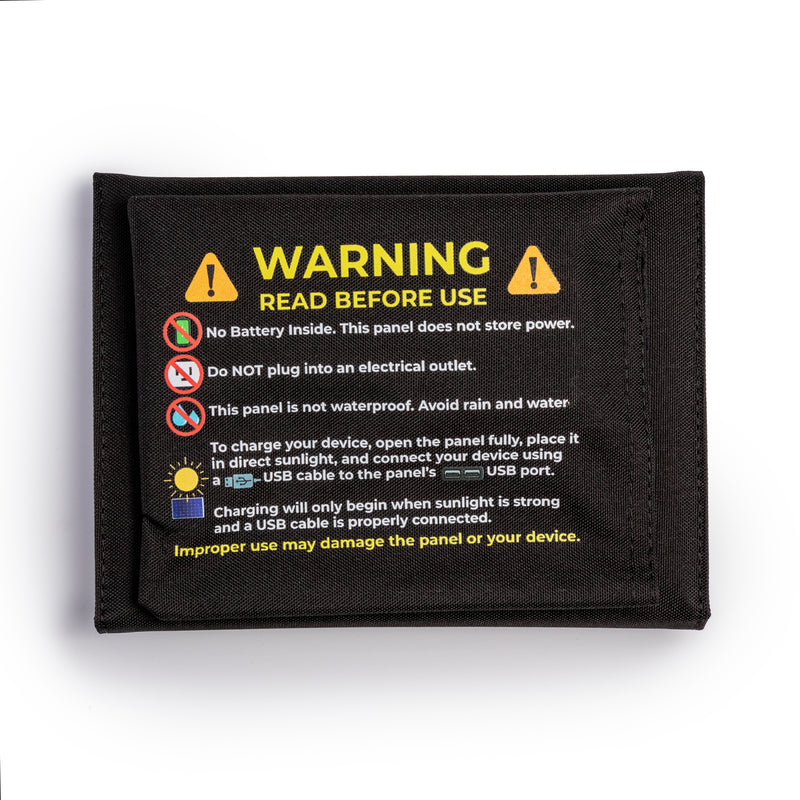 Dual Solar Panel back view